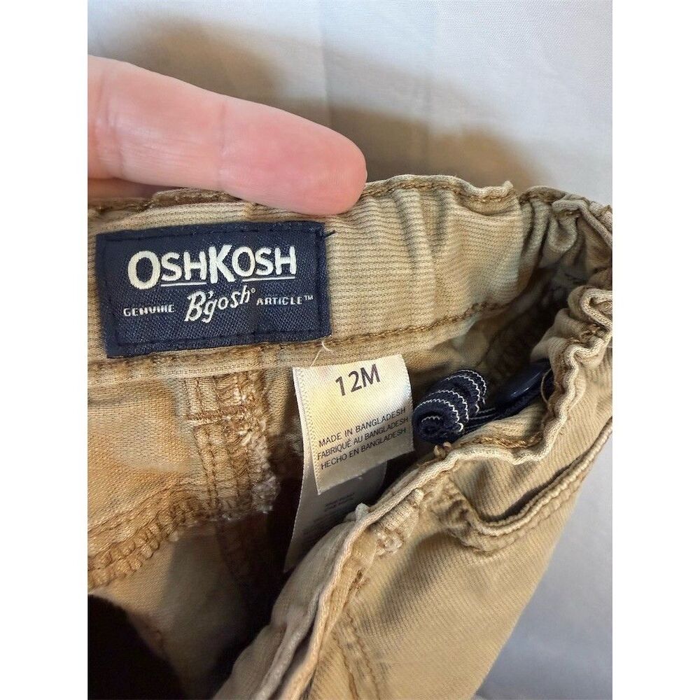 OshKosh B'gosh Toddler Unisex Jeans Tan Slim Straight 5-Pocket Elastic Waist - Picture 9 of 15